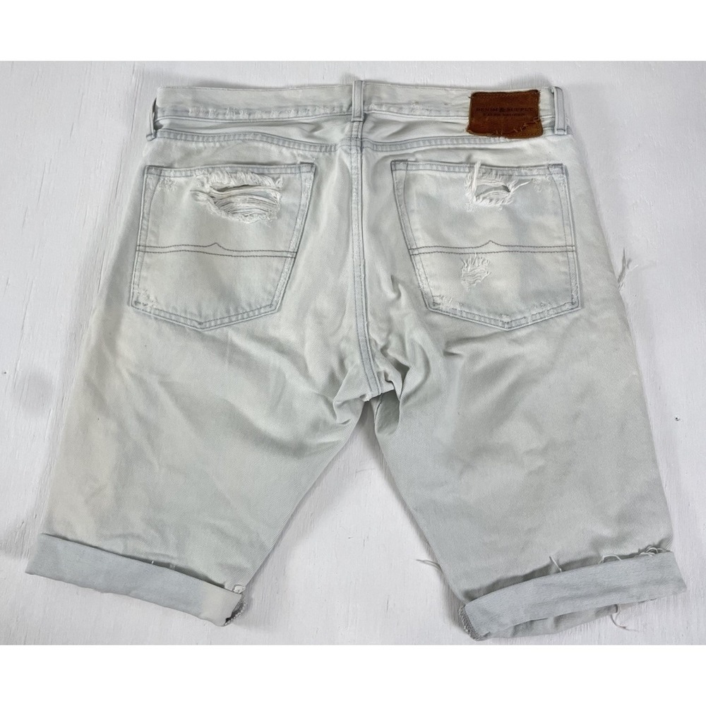 Denim & Supply Ralph Lauren Destroyed Jean Shorts Men's Size 36 Prospect Slim - Picture 7 of 13